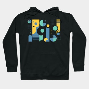 Retro Bauhaus Abstract 3 Hoodie